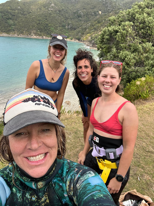 Freedive Aotearoa students in the Bay of Islands