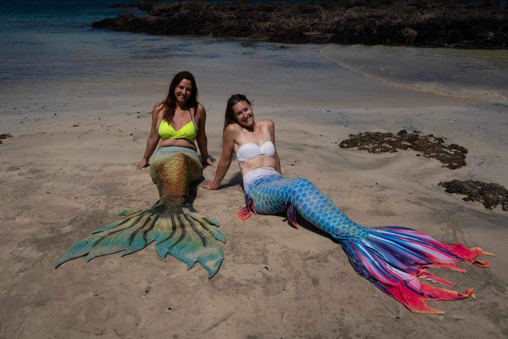 Two mermaids on the beach — Bay of Islands