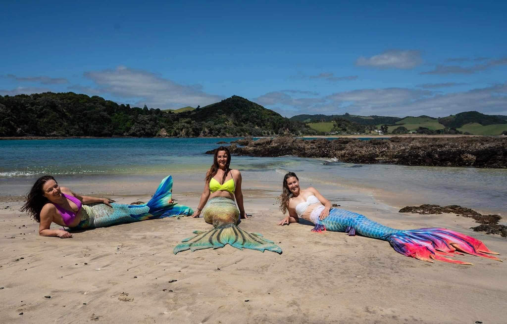 Mermaids on the beach — SSI Mermaid Experience, Bay of Islands